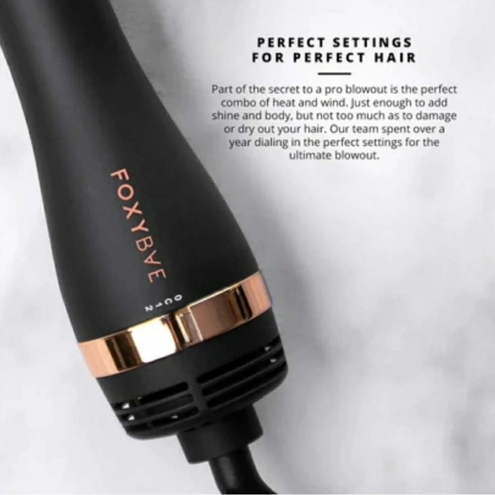 New FoxyBae Rose Gold Blowout Dryer Brush Pro